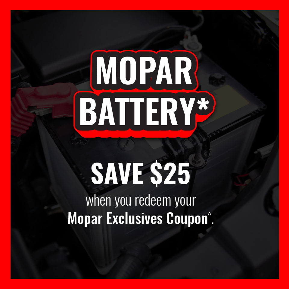 Save $25 When You Redeem Your Mopar Exclusives Coupon