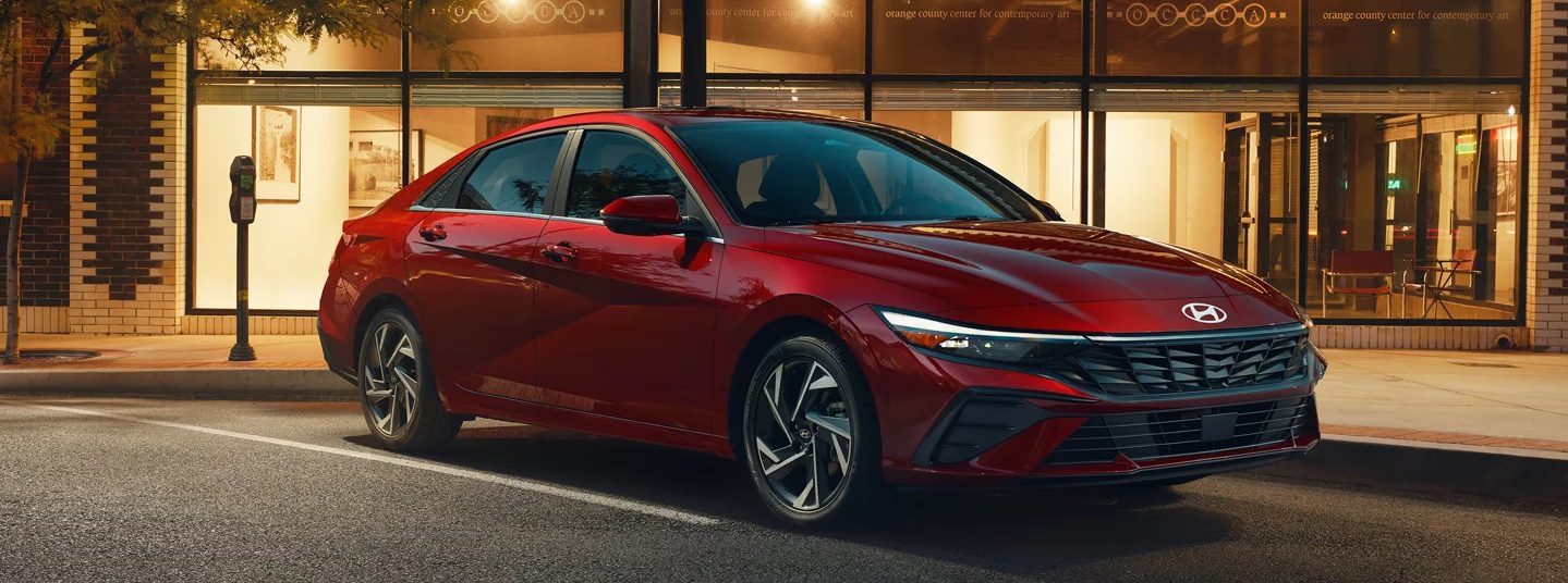 2025 Hyundai Tucson parked in front of an art gallery