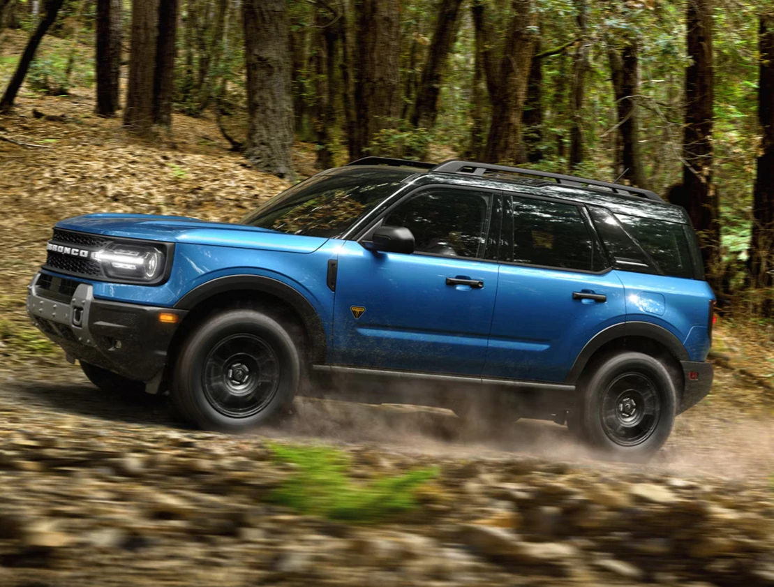 2026 Bronco Sport driving up hill