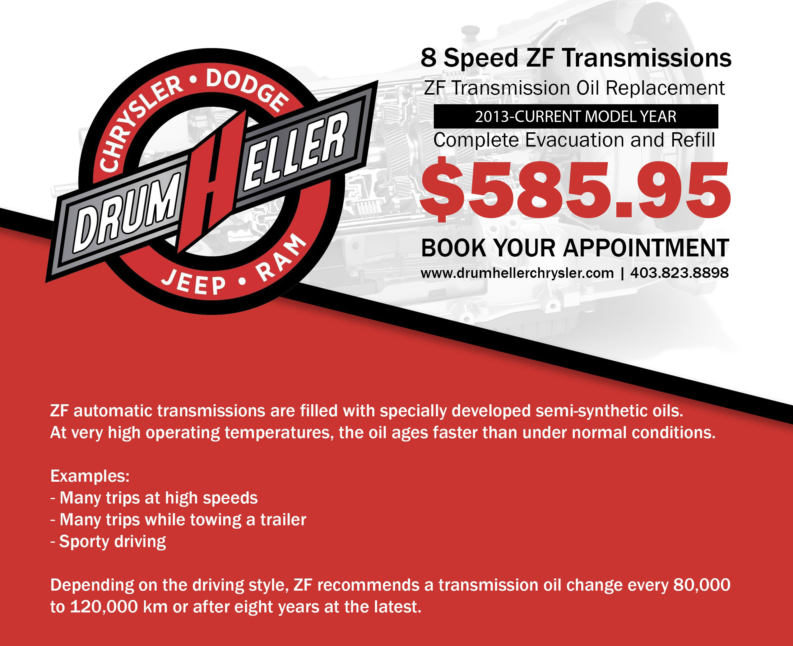 ZF Transmission Oil Replacement Drumheller Chrysler