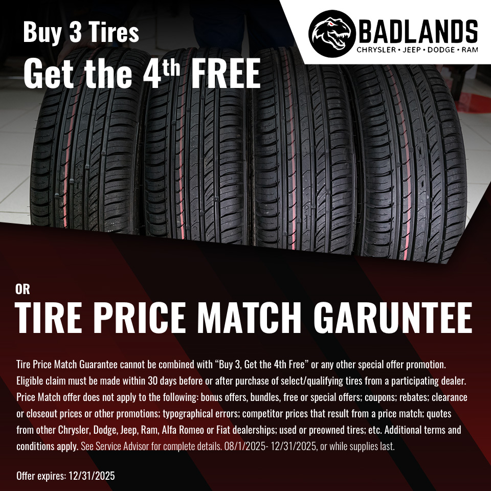 Buy Three Tires and Get The Fourth Free