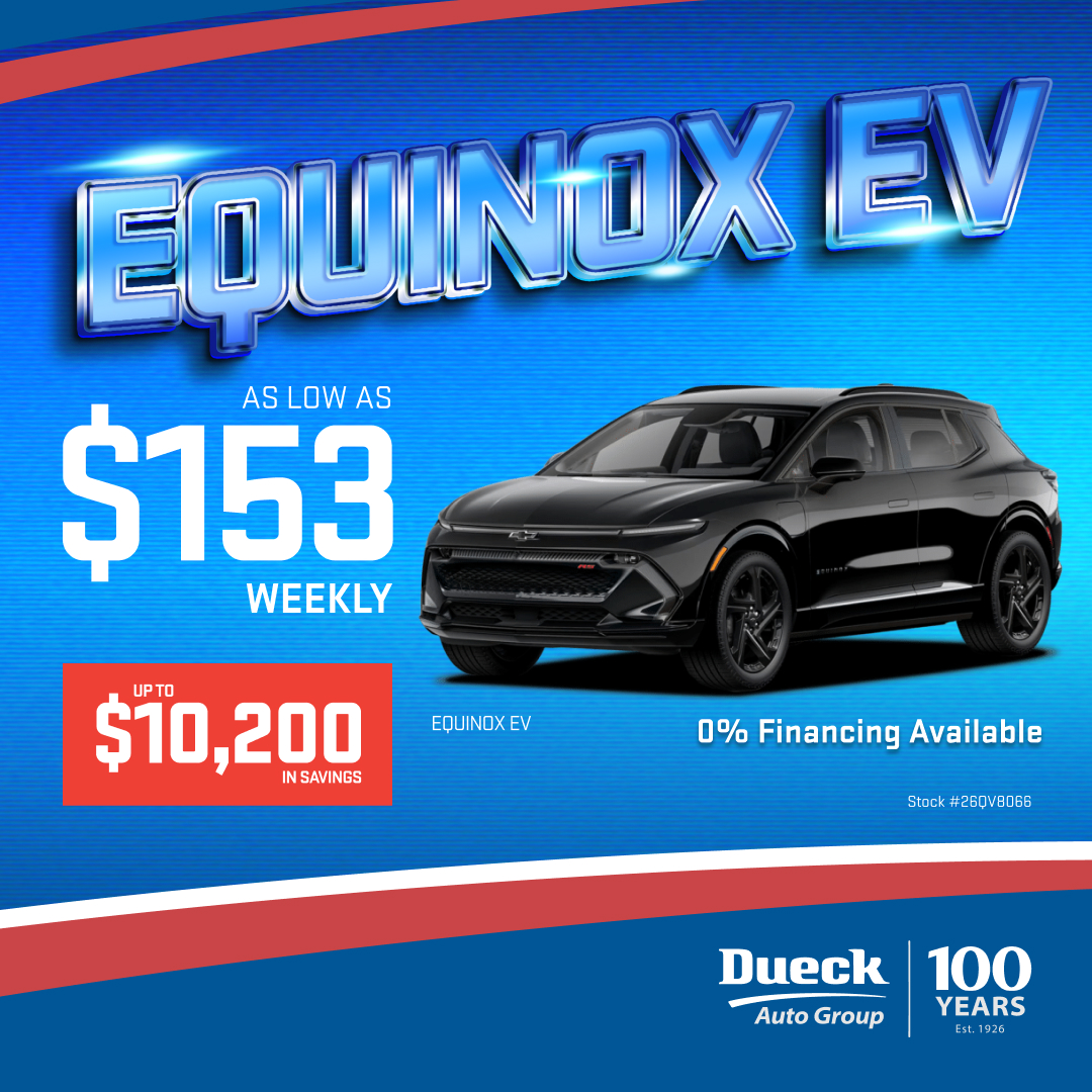 Equinox EV for only $153 a week! Equinox EV for only $153 a week!