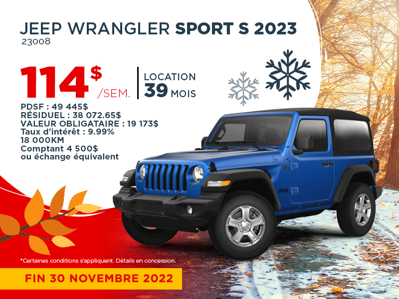 Jeep Wrangler Sport S 2023 Jeep Wrangler Sport S 2023
