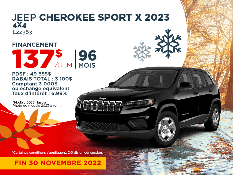 Jeep Cherokee Sport X 2023 Jeep Cherokee Sport X 2023