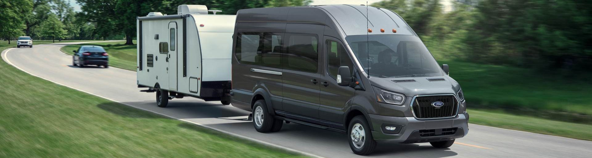 2026 Ford Transit van pulling trailer