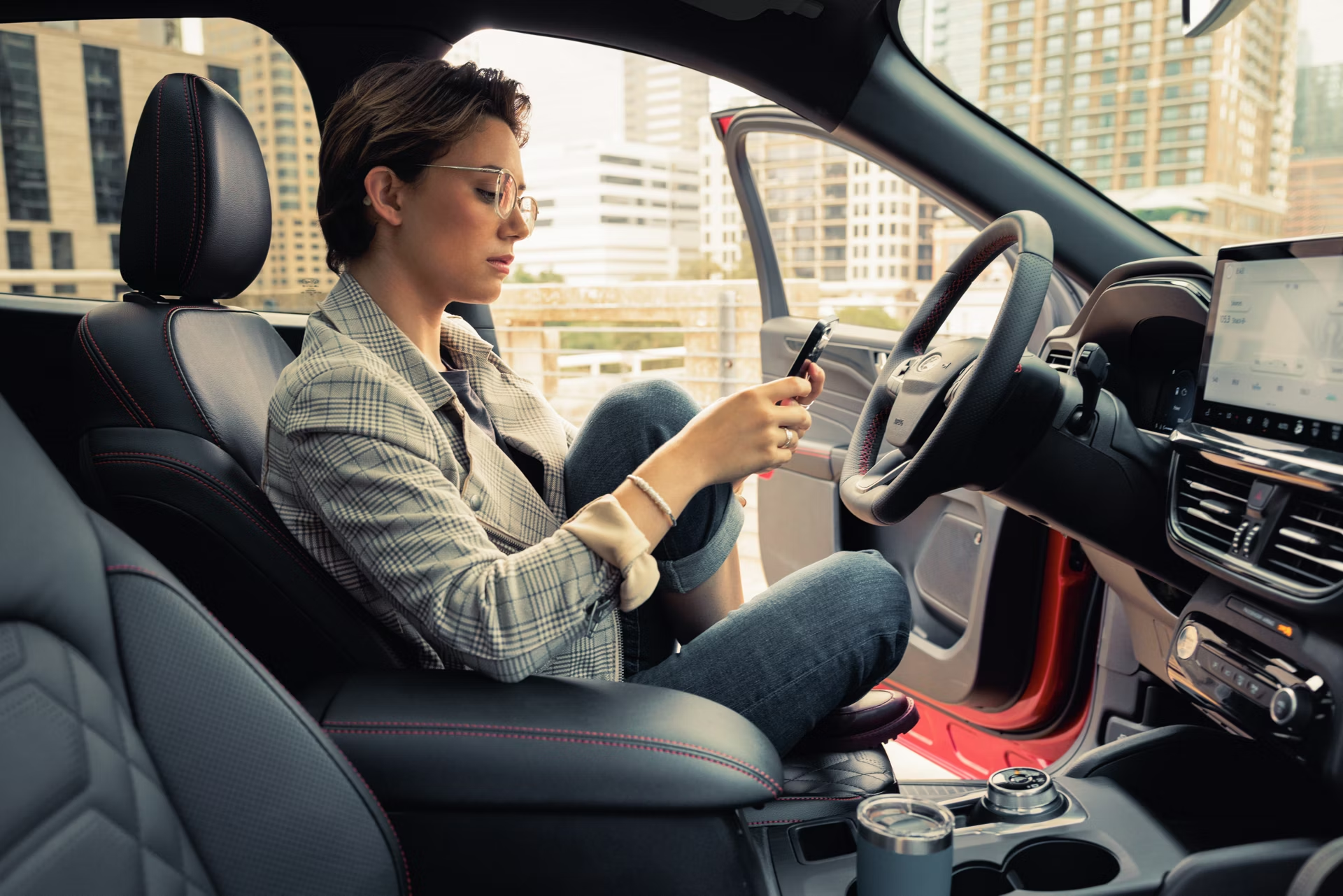 Unknown person in driver's seat