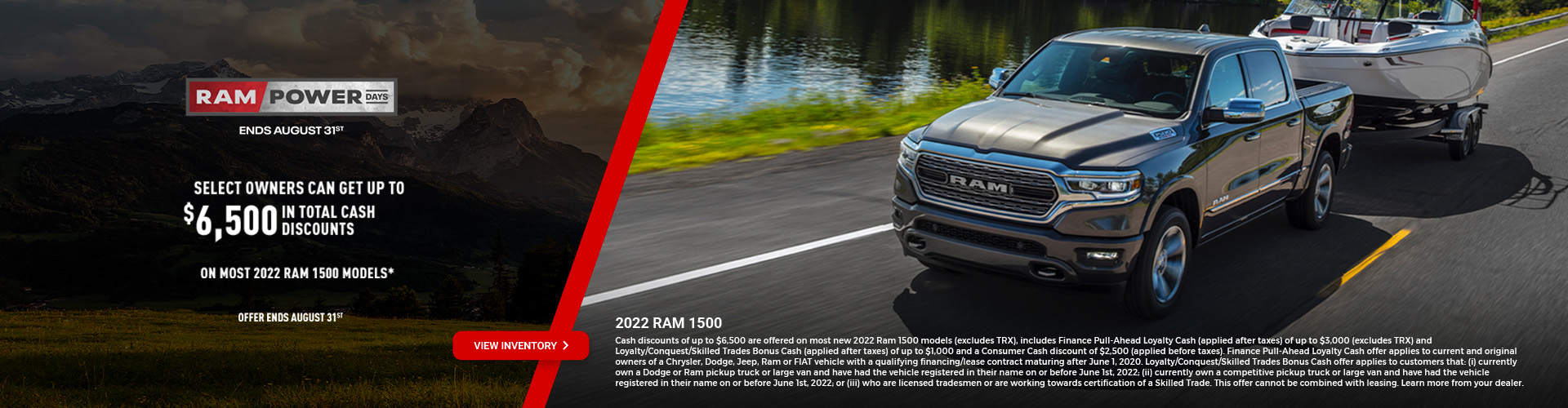 2022 RAM 1500 Offer