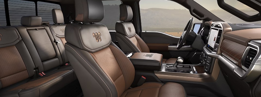 A photo of the 2026 F-150's interior.