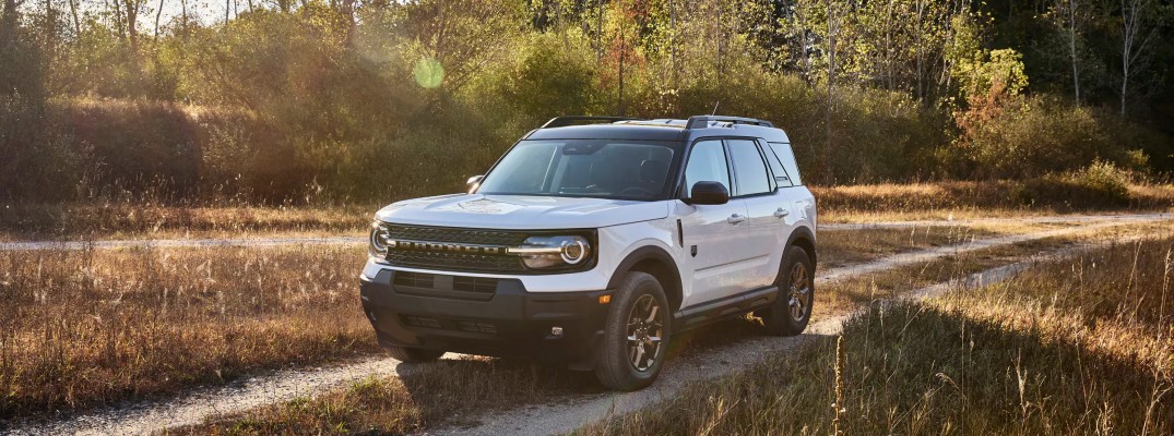 A photo of the Ford Bronco Sport on a road.
