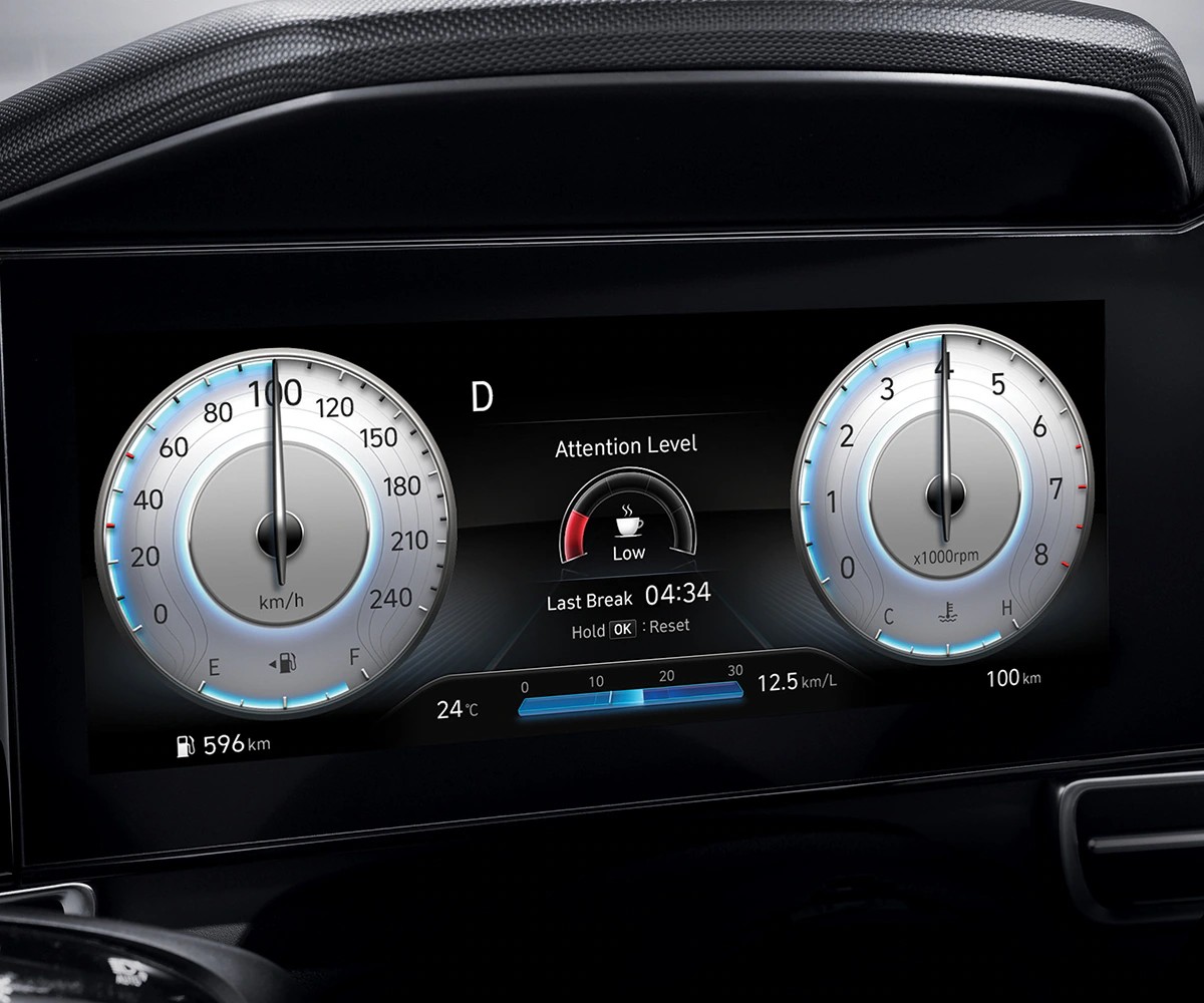 10.25 inch full digital instrument cluster