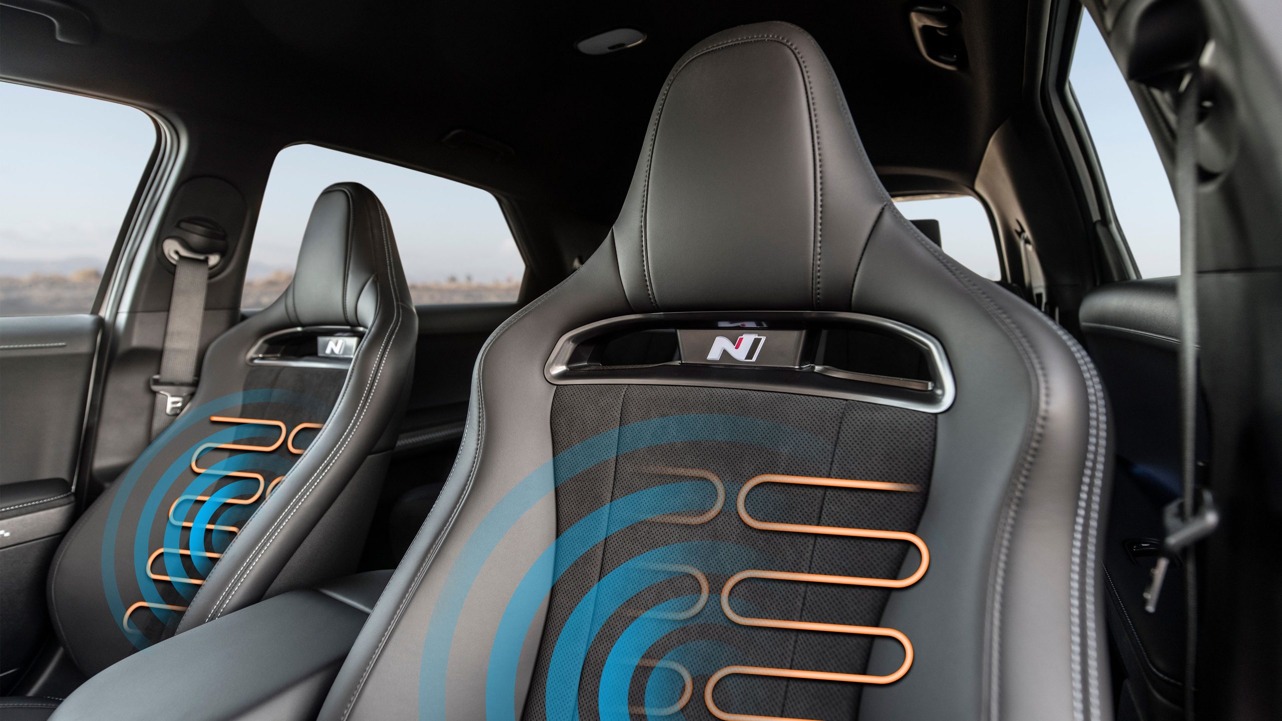 Heated and ventilated front seats