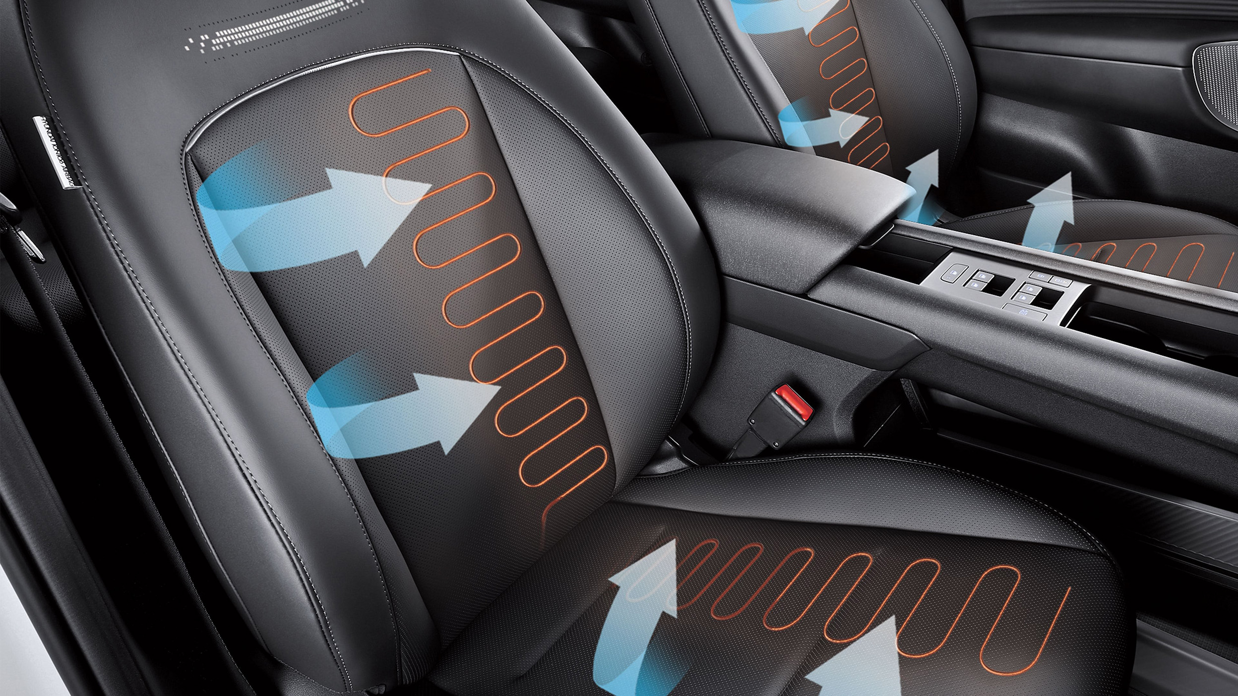 Heated and vented seats