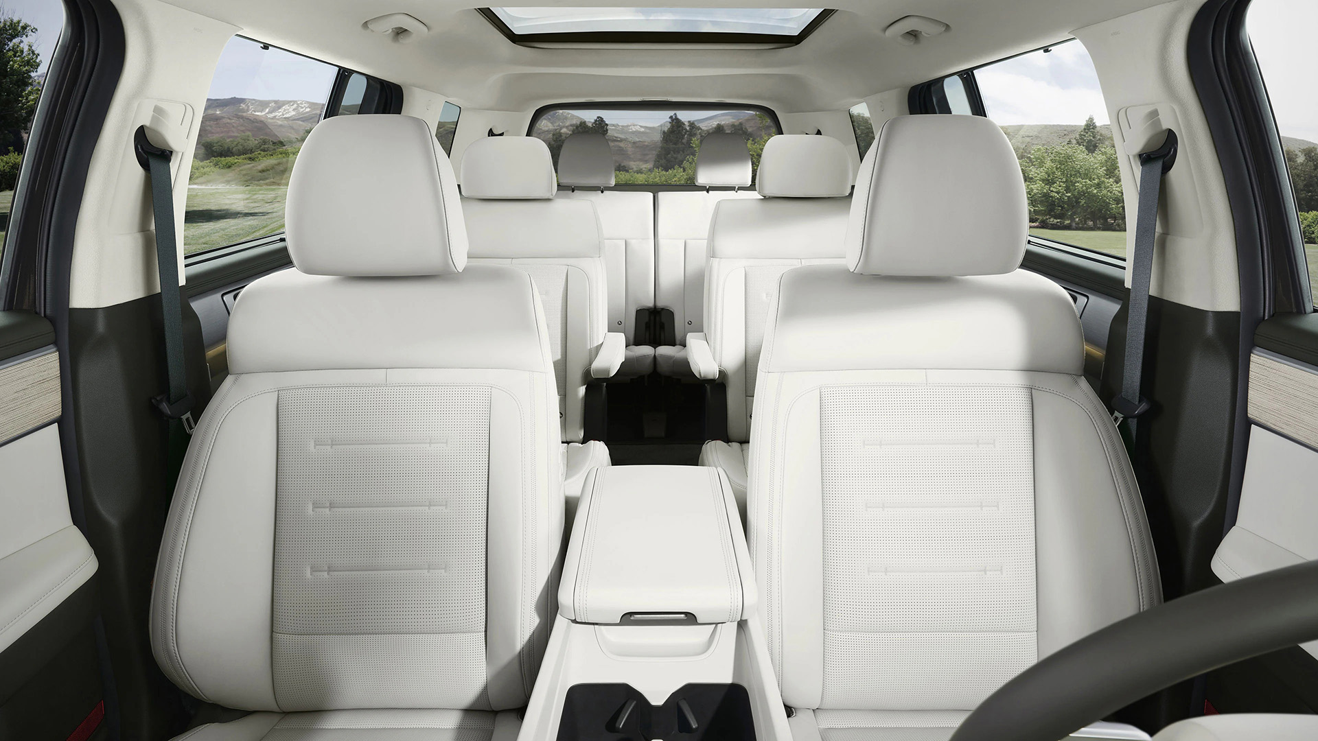 Standard 7-passenger seating and available 6-passenger seating with Captain’s chairs