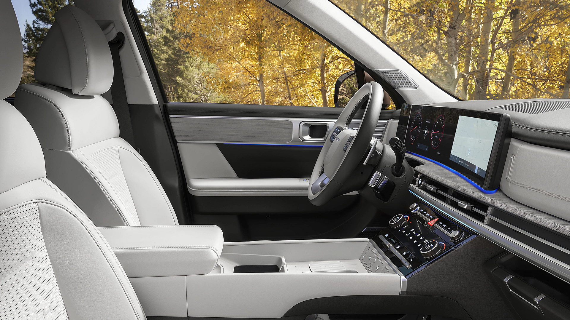 Available ambient lighting with 64 colours