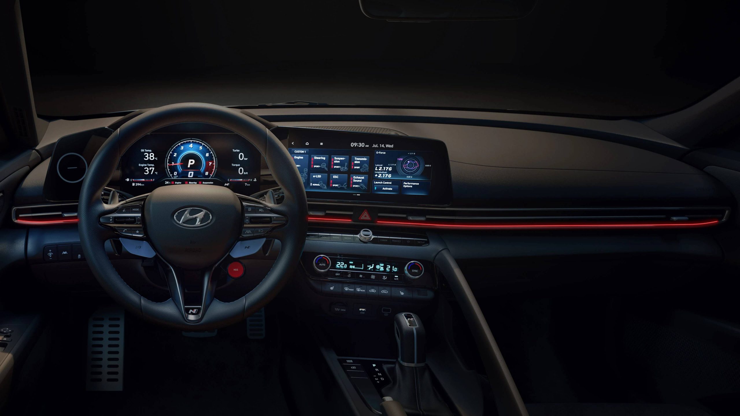 Interior ambient light (64 colours)