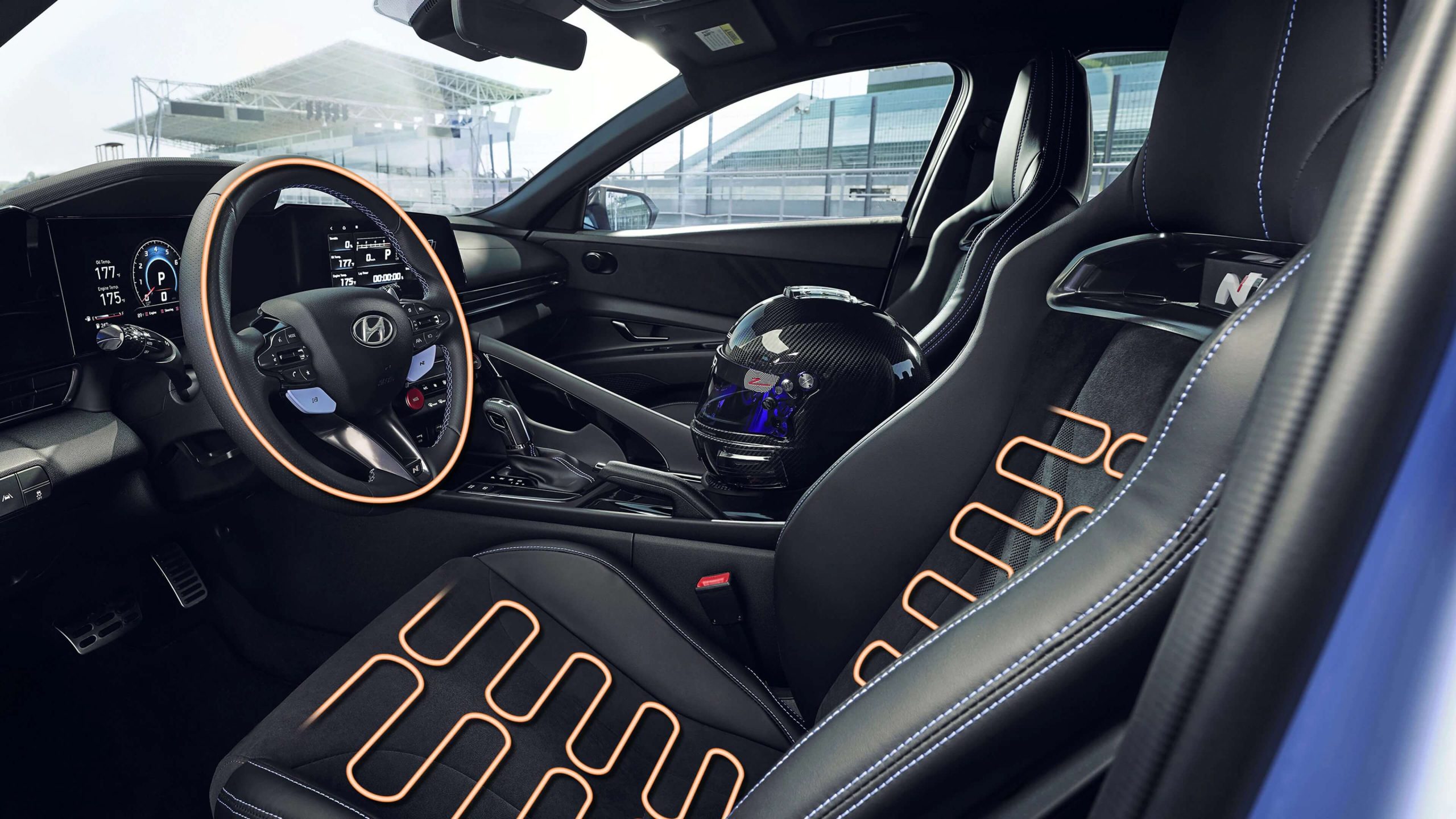 Heated front seats and steering wheel