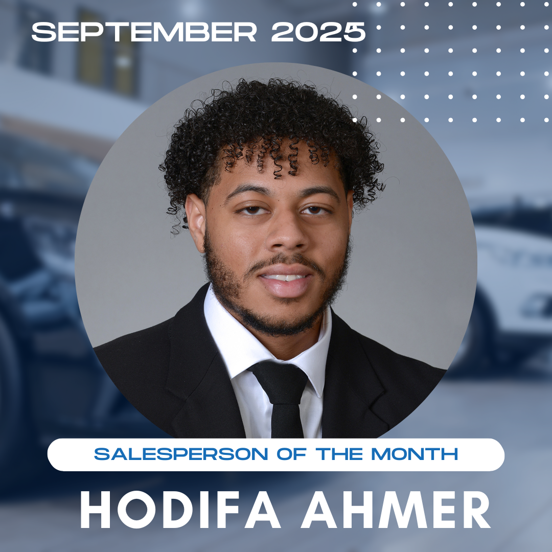 Congratulations to Hodifa Ahmer, our Salesperson of the Month