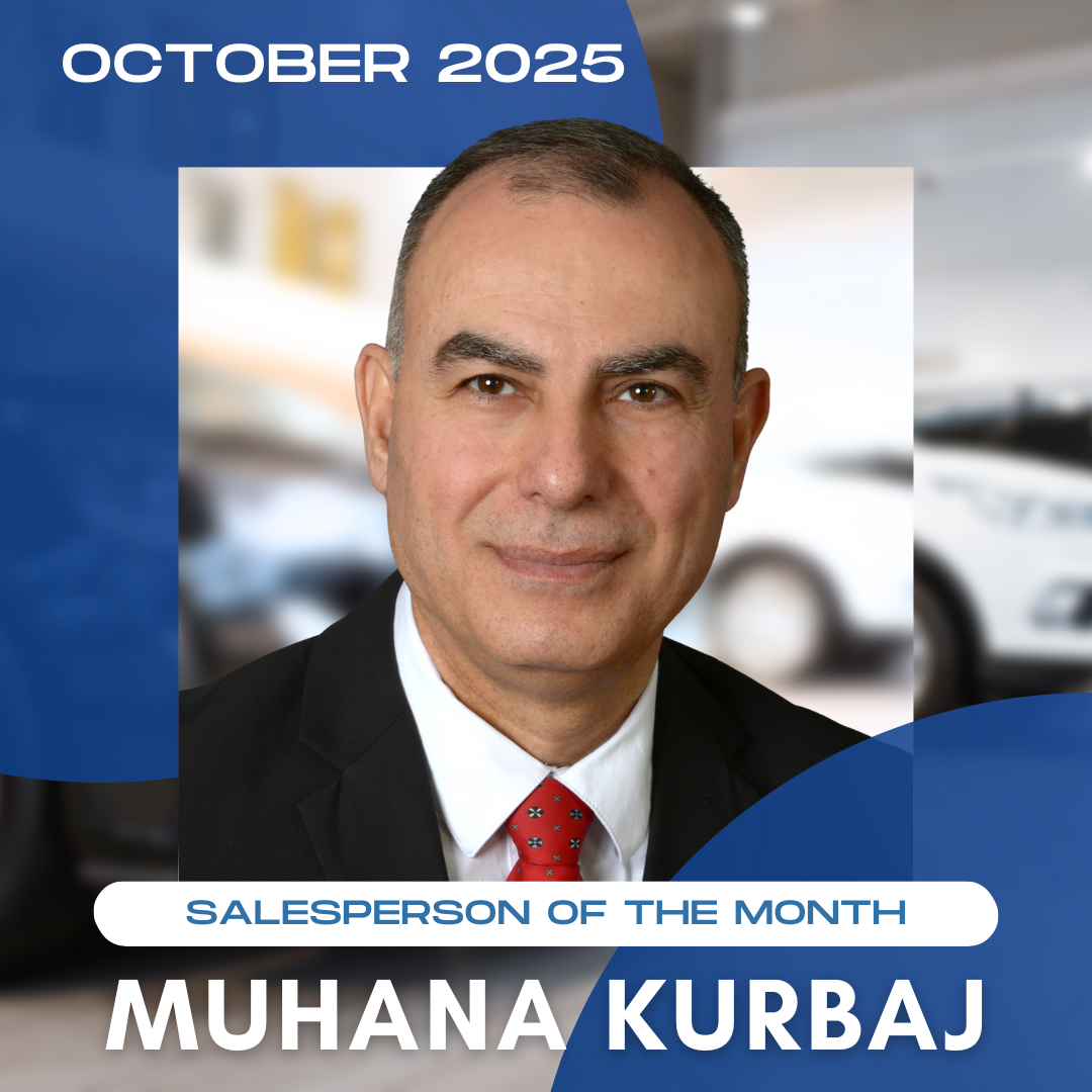 Congratulations to Muhana Kurbaj our Salesperson of the Month