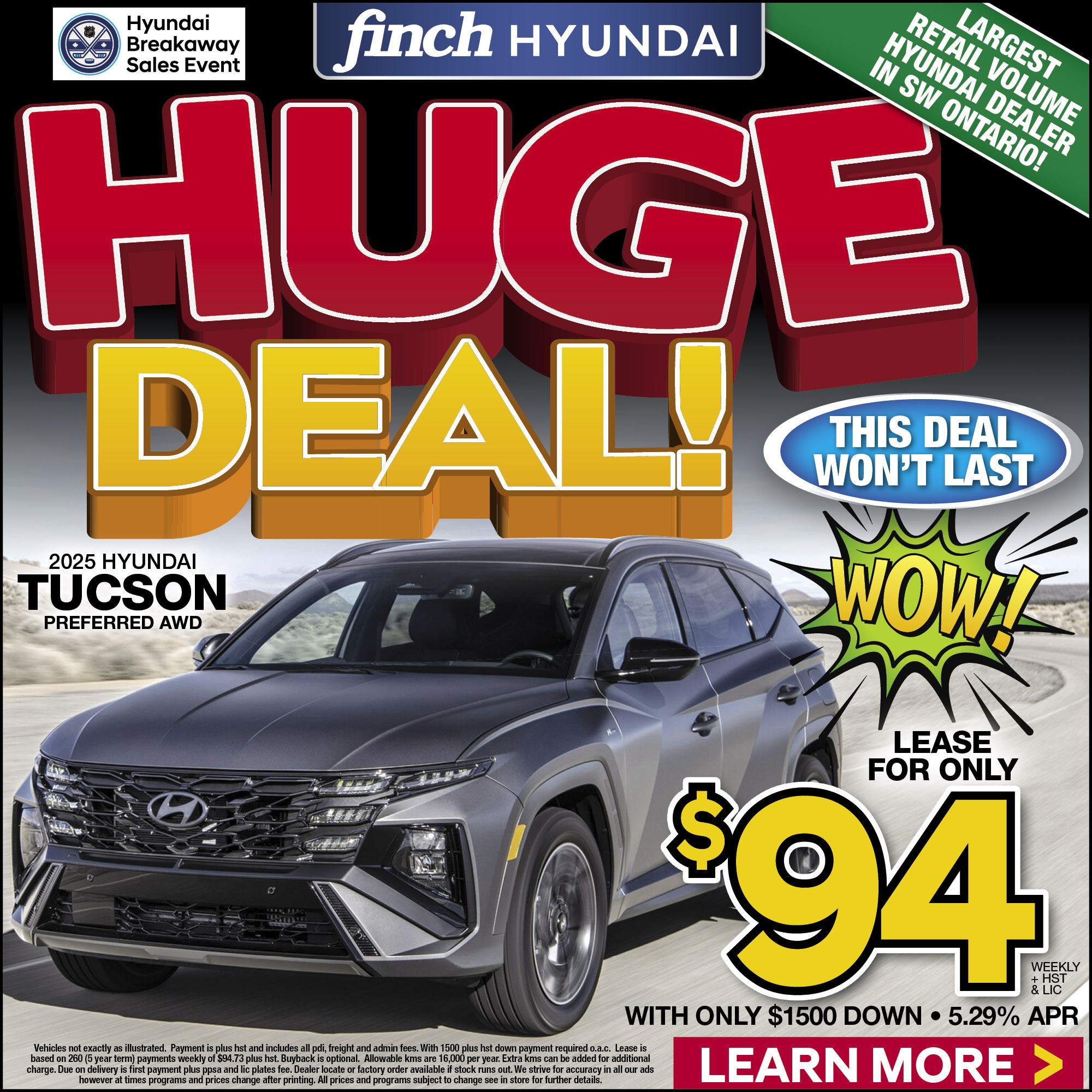 image of Finch Hyundai's Great Holiday Giveaway