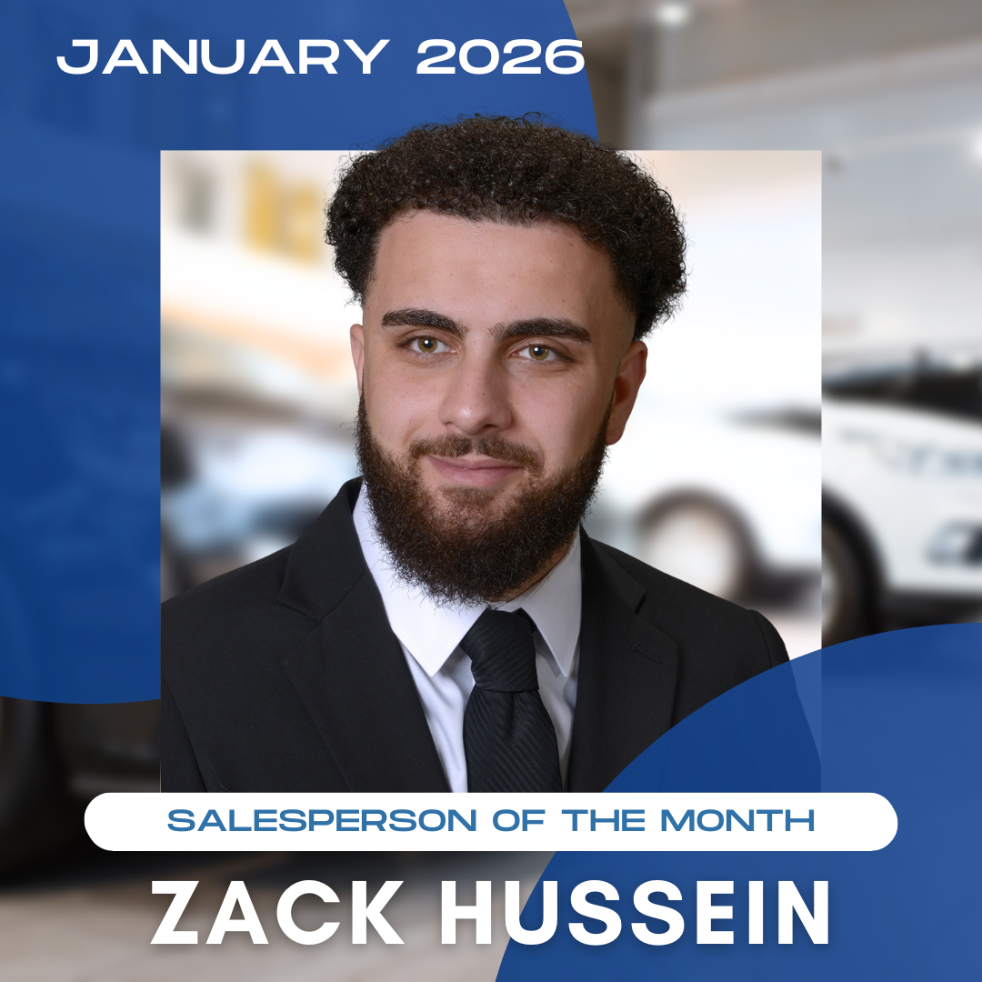 Congratulations to Zack Hussein our Salesperson of the Month