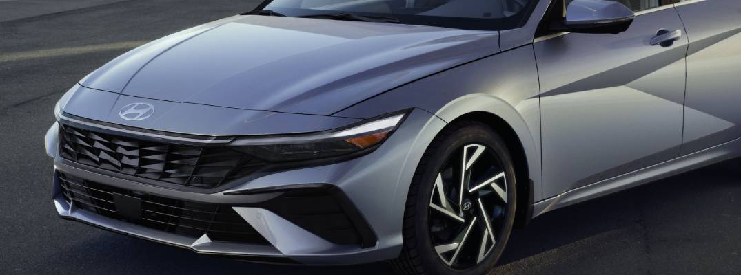 2026 Hyundai Elantra driving down road