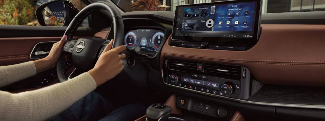 Unknown person behind the wheel of the 2026 Nissan Rogue.