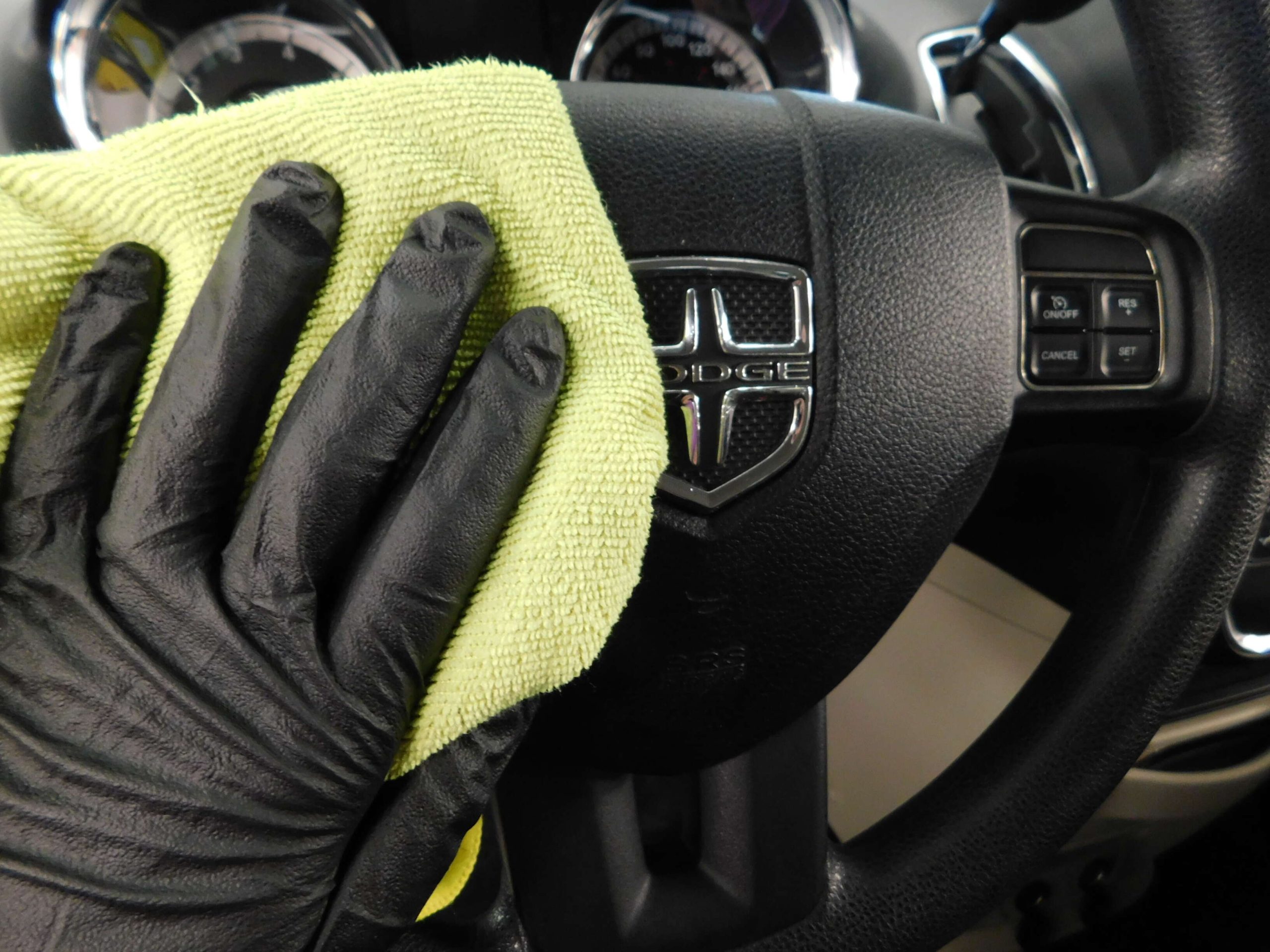 Steering wheel detailing