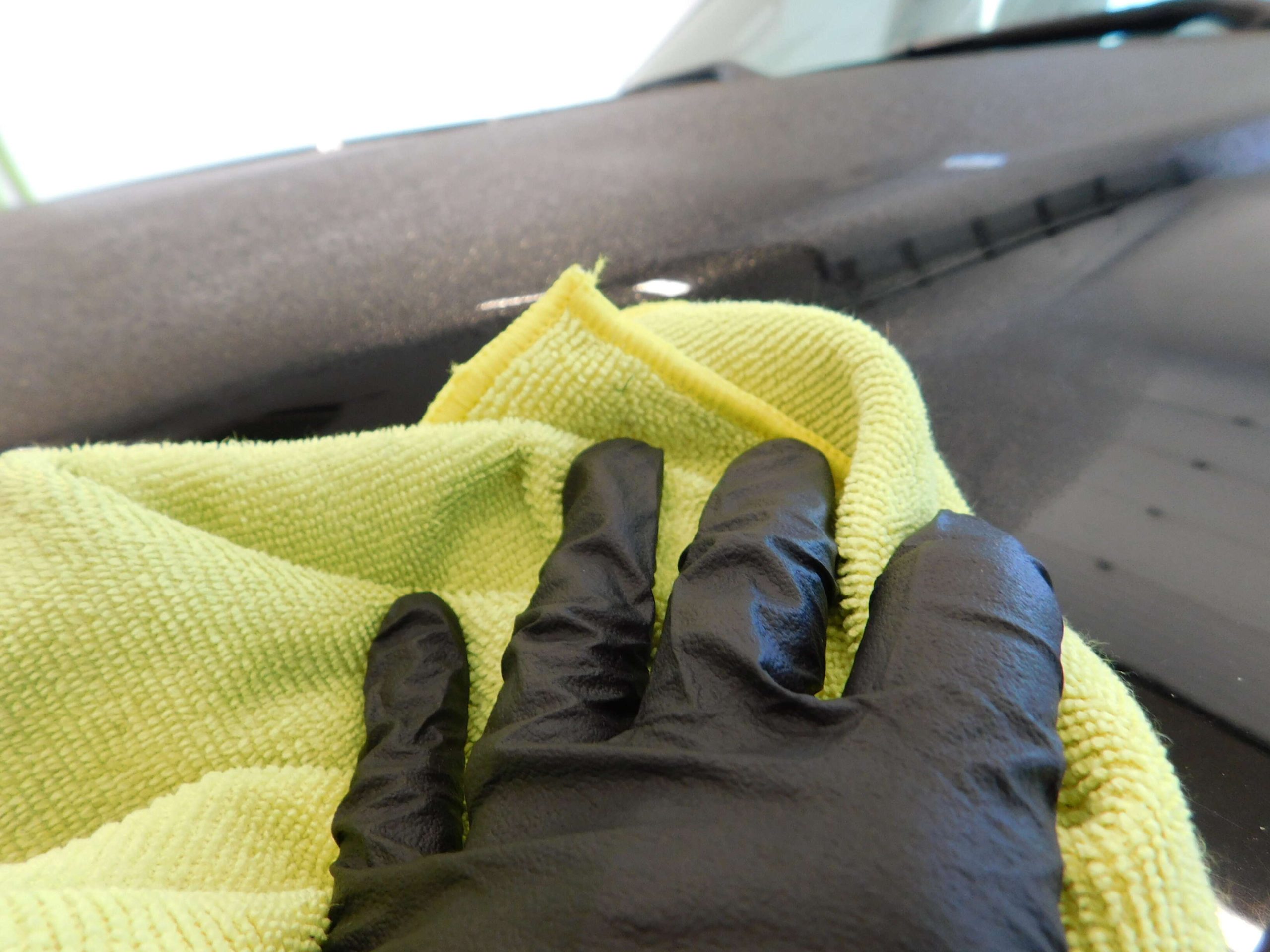 Exterior paint wipe-down