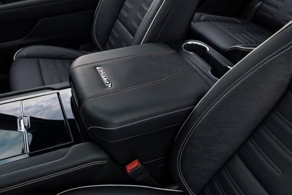 The central console of the 2026 GMC Yukon. 2026 GMC Yukon & XL cabin & cargo dimensions guide at Gardner Chevrolet Buick GMC Ltd in Hope, BC