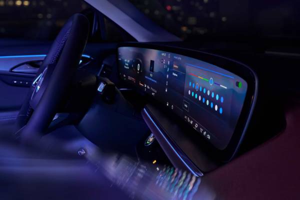 The 2026 Buick Envision's ambient lighting system at night. New 2026 Buick Envision luxury features guide at Gardner Chevrolet Buick GMC in Hope, BC
