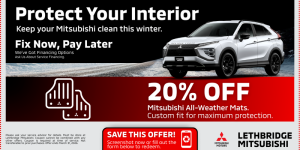 20% OFF Mitsubishi All-Weather Mats