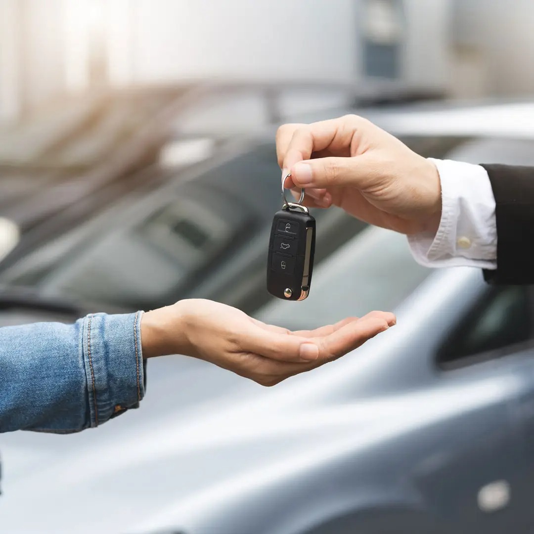 professional mechanics repairing car without wheel in auto repair shop