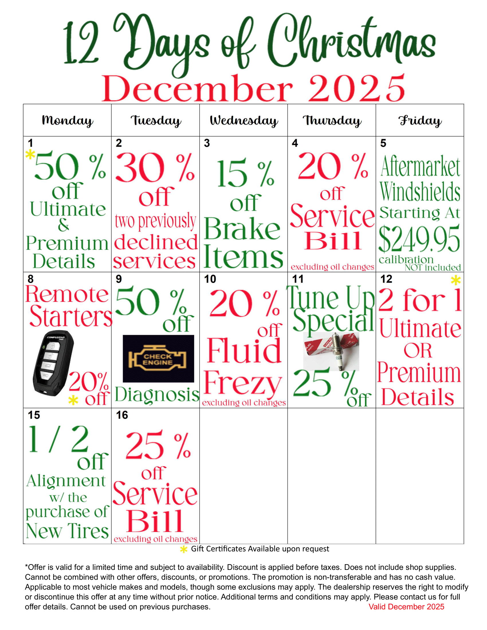 12 Days of Christmas