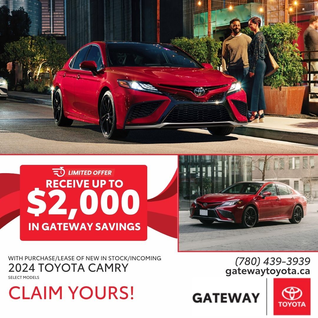 New Toyota Specials | Gateway Toyota in Edmonton, AB