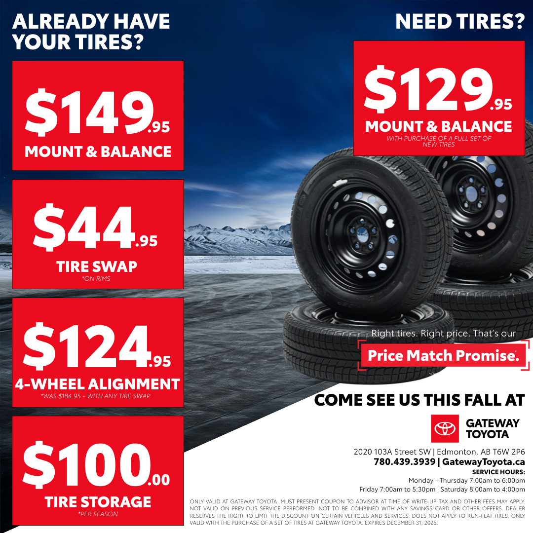 Toyota Tire Service Specials