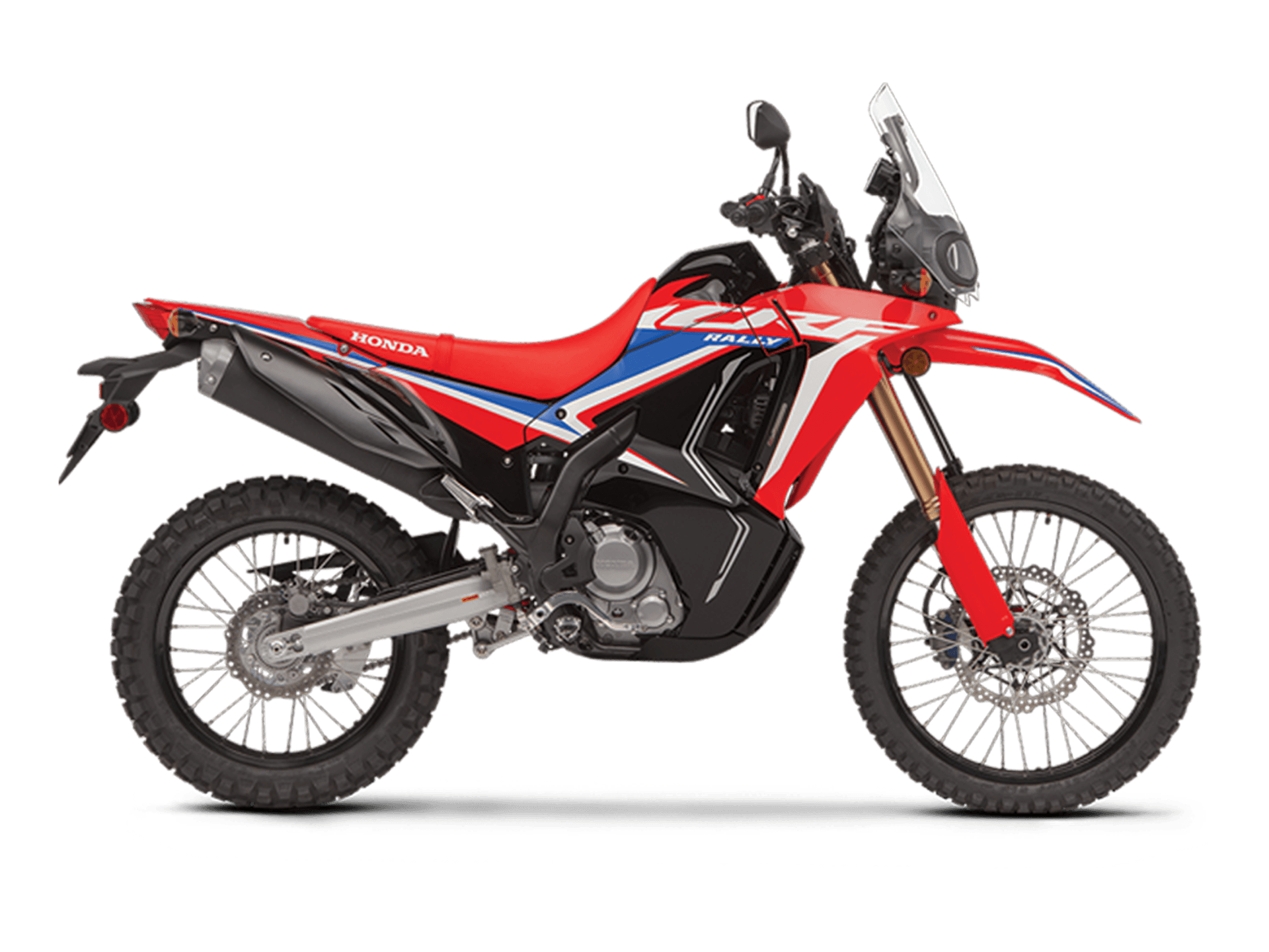 Side view of CRF300L Rally