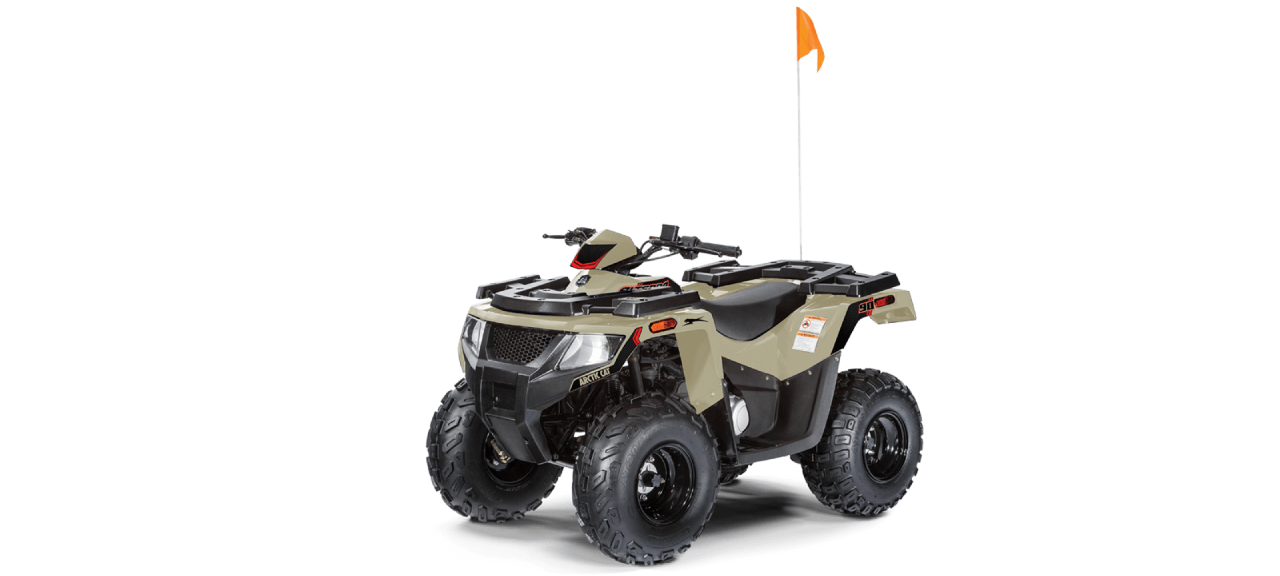 Front side view of Arctic Cat Alterra 90