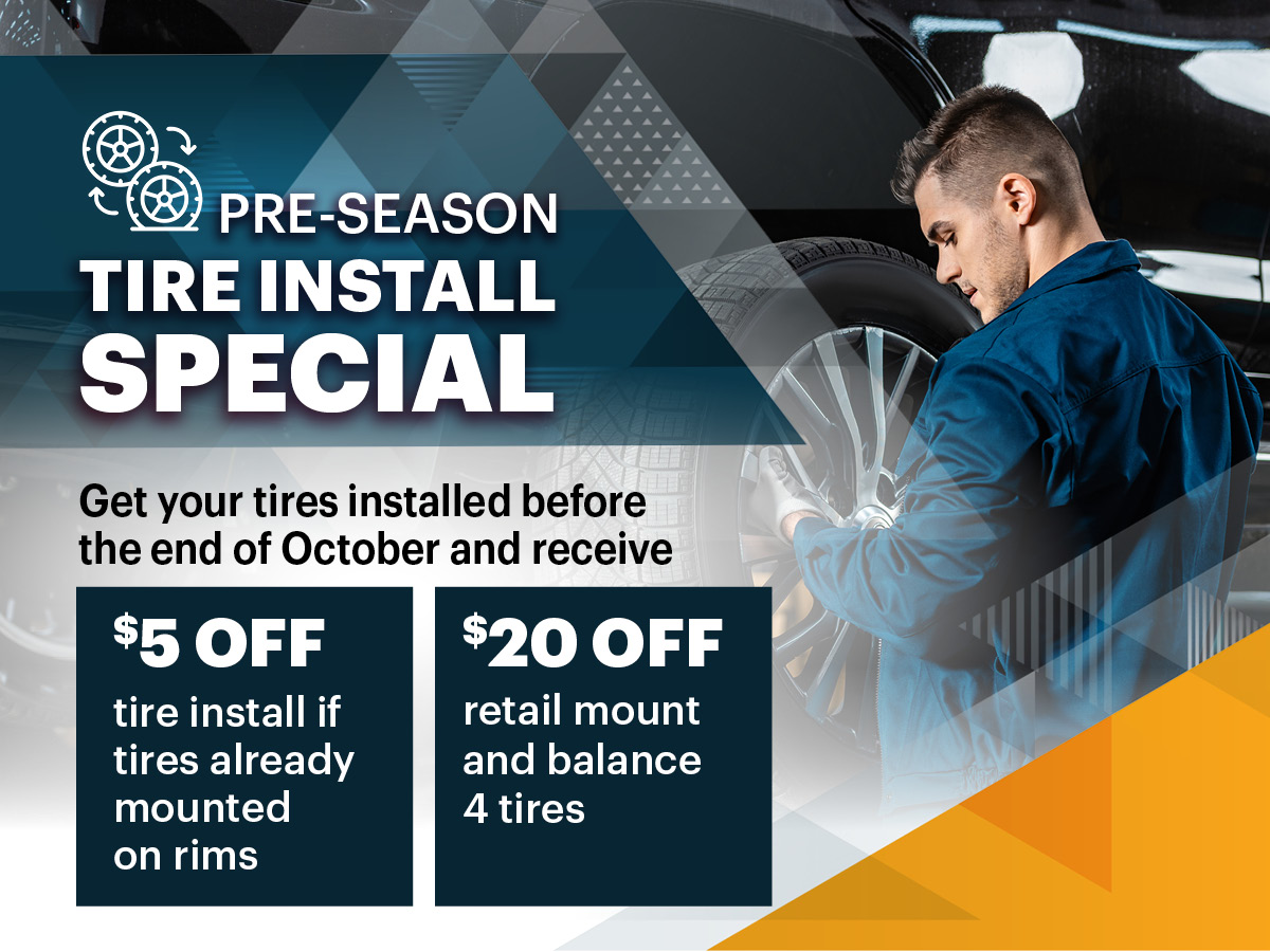 Pre-season Tire Install Special