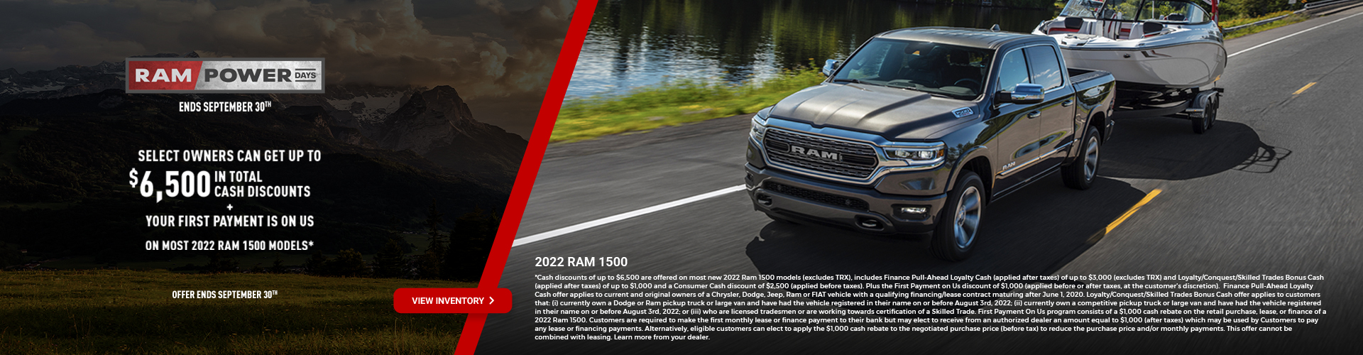 Sept RAM 1500 Offer
