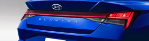 2023 Hyundai Elantra from behind