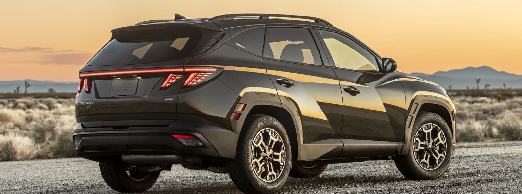 The 2025 Hyundai Tucson PHEV driving off-road