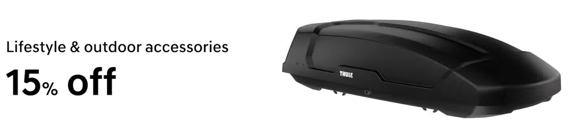 15% off Lifestyle & outdoor accessories