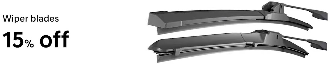 15% off wipers