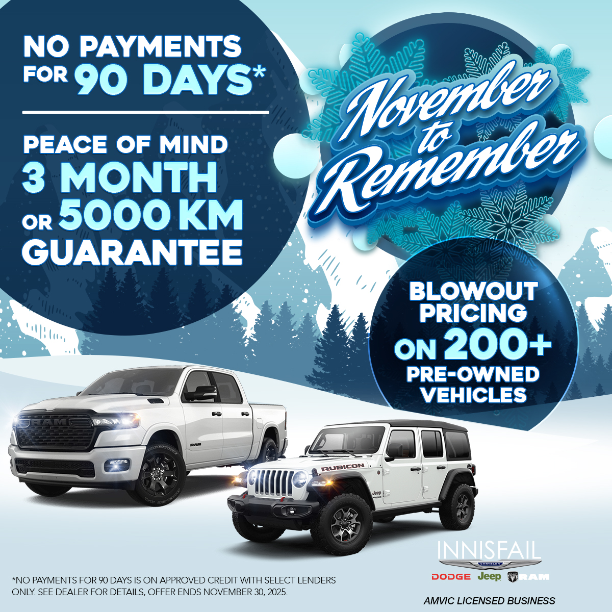 NO Payments for 90 days on PRE-OWNED Vehicles!