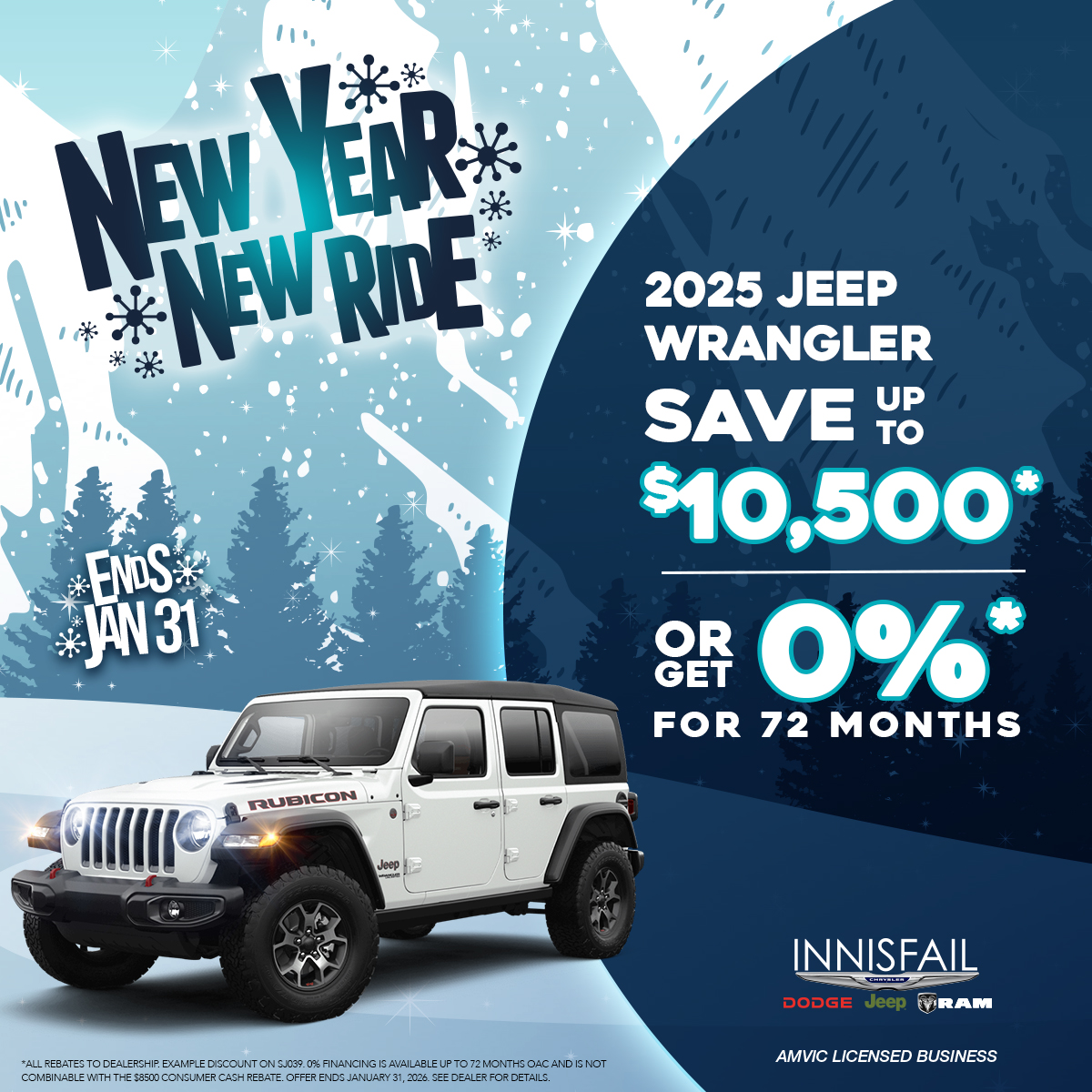 SAVE up to $10,500 on a 2025 Jeep Wrangler!