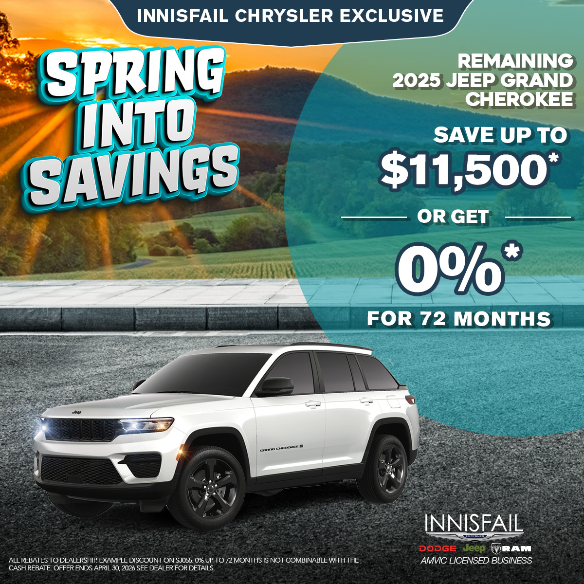 Save up to $11,500* on a 2025 JEEP Grand Cherokee!