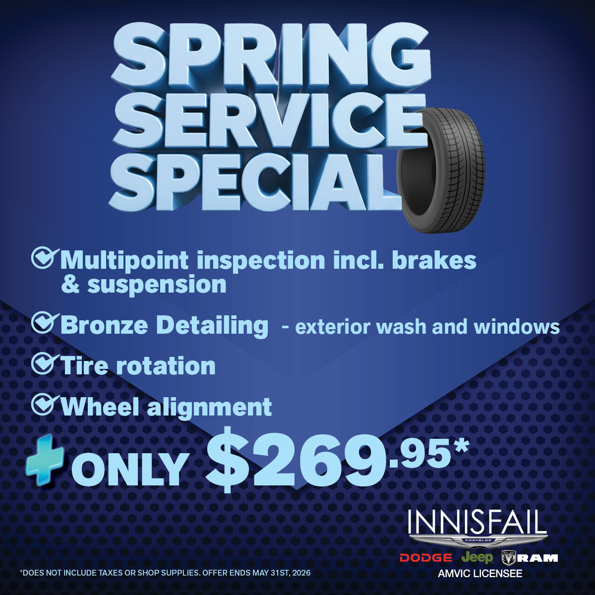 Spring Service Special for ONLY $269.95*!