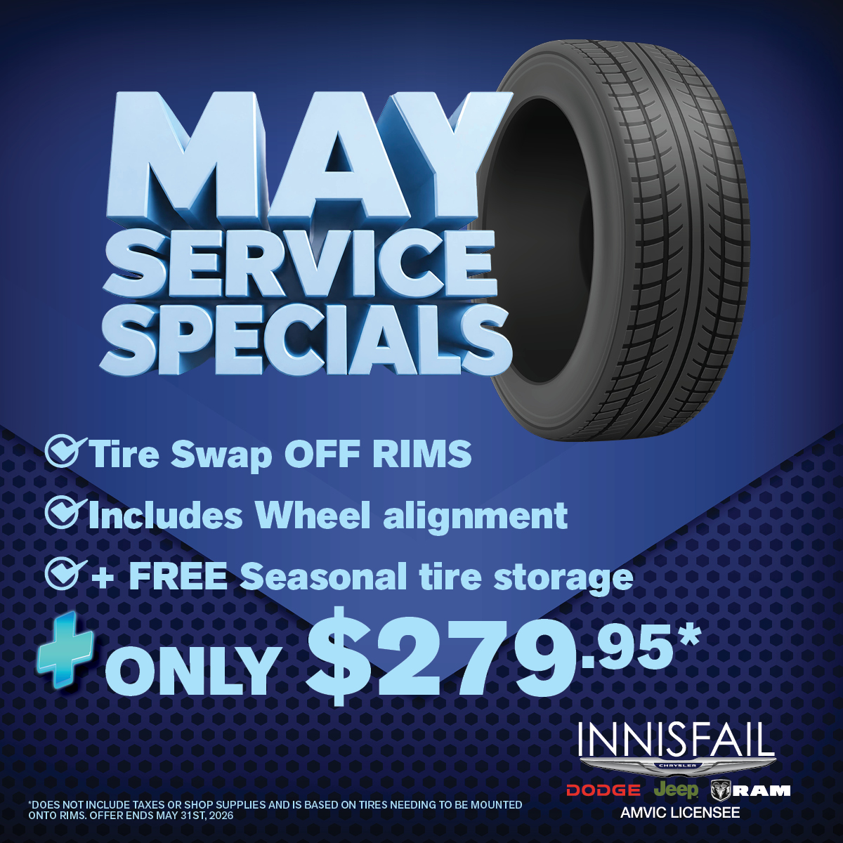MAY Service Special at Innisfail Chrysler!