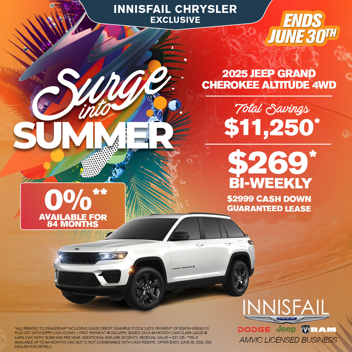 Save up to $11,250* on a 2025 JEEP Grand Cherokee Altitude!