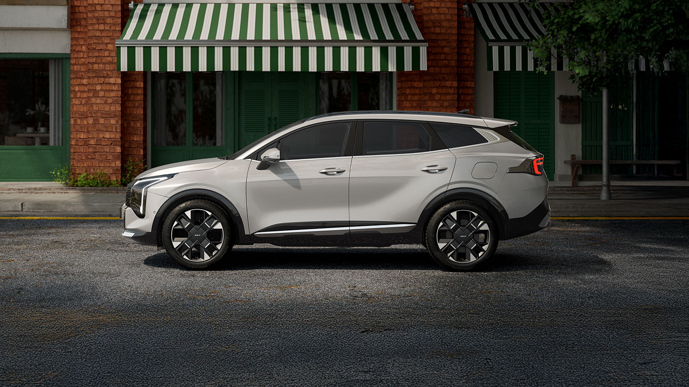 2026 Kia Sportage side and rear view Winnipeg